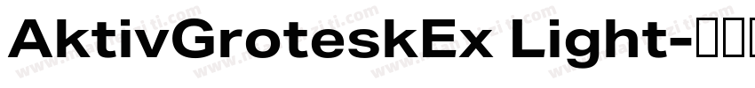 AktivGroteskEx Light字体转换